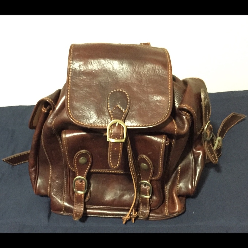 Italian Leather Backpack